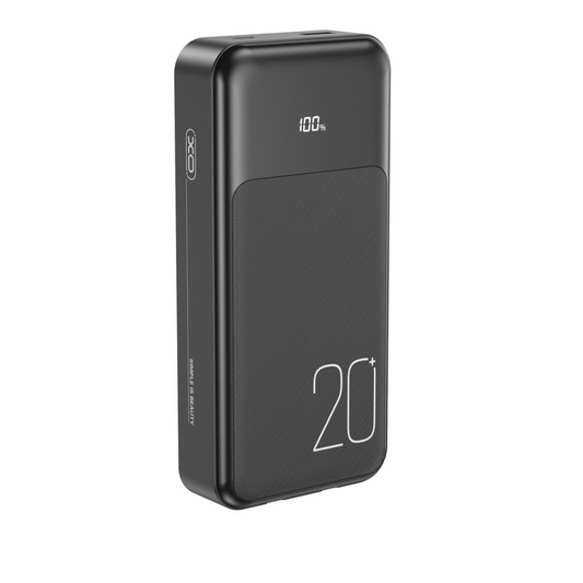 Spoljna baterija XO Design PR249, 20000mAh, 22.5W, QC + PD, 1 x Lightning - 1 x USB-A - 2 x USB-C, Crna