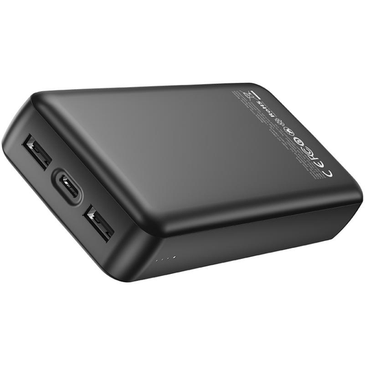 Eksterna baterija XO Design PB313, 20000mAh, 10W, 2 x USB-A, Crna