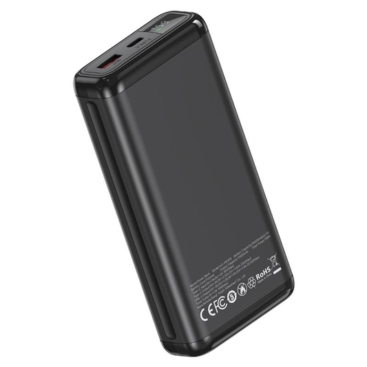 Eksterna baterija XO Design PB309, 20000mAh, 22.5W, QC + PD, 1 x USB-A - 1 x USB-C, Crna