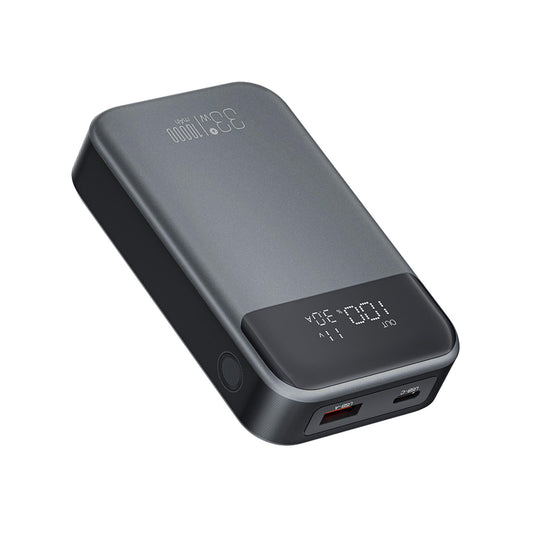 Spoljna baterija XO Design PR232, 10000mAh, 33W, QC + PD, 1 x USB-A - 1 x USB-C, Crna