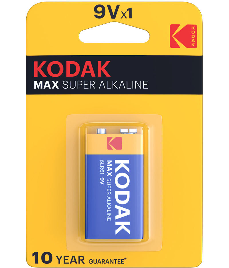 Baterija Kodak Max Super Alkaline, 6LR61 (9V)