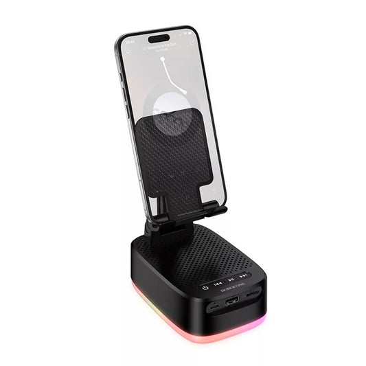 Bluetooth zvučnik Borofone BR200 Marea 2u1, 5W, TWS, RGB, Crna
