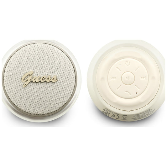 Prenosivi Bluetooth zvučnik Guess Script Metal Logo, 5W, TWS, Zlatna