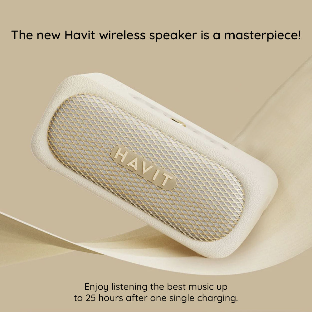 Bluetooth zvučnik HAVIT SK905BT, 20W, Vodootporan, Bež