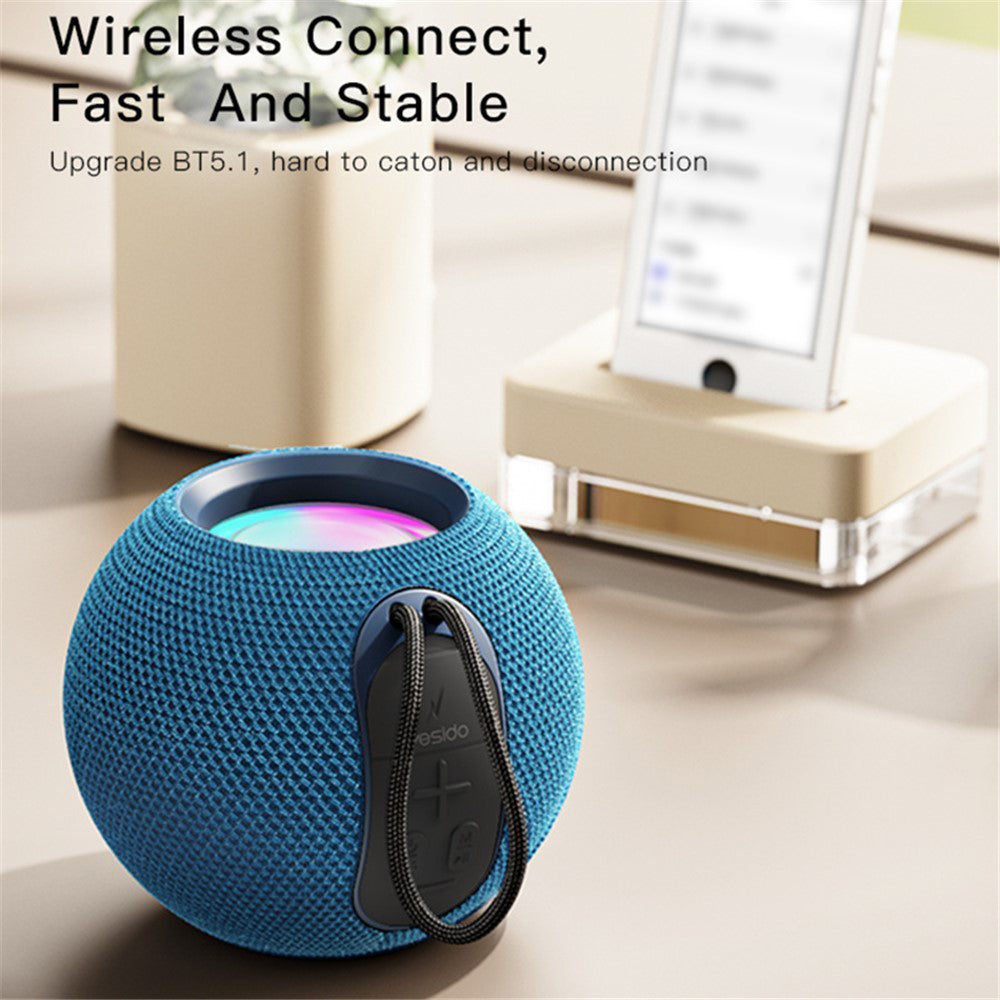 Prenosivi Bluetooth zvučnik Yesido YSW13, 5W, RGB, Plavi