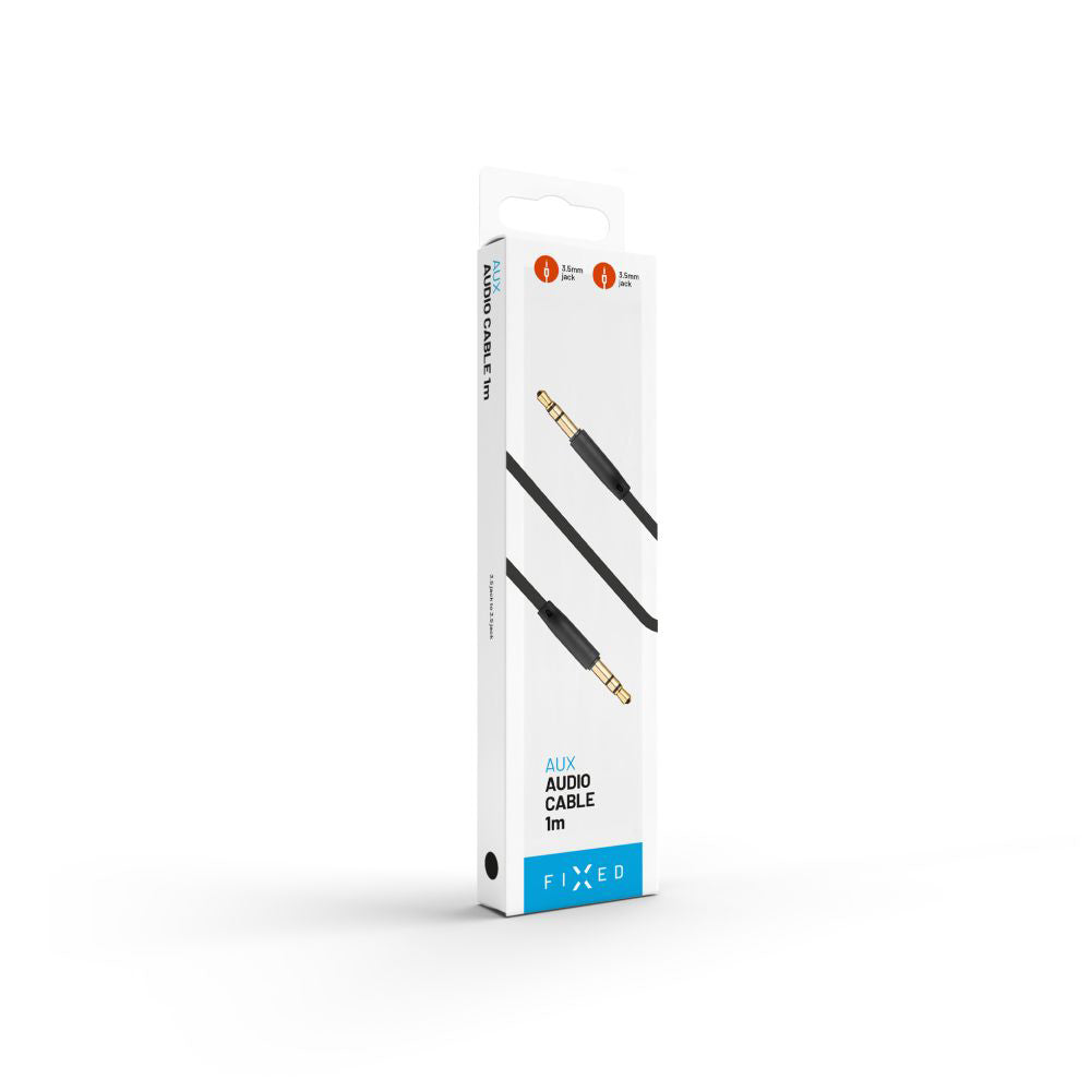Audio kabl 3.5mm - 3.5mm Fixed, 1m, Crni