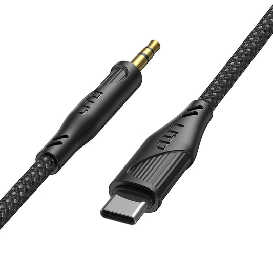 Audio kabl USB-C - 3.5mm Lito LA02, 1m, Crni