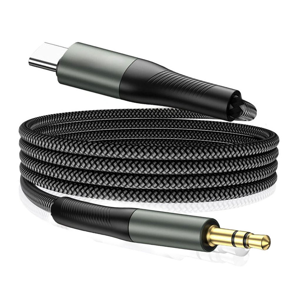 Audio kabl USB-C - 3.5mm Techsuit AC16 NexaSound, 1m, Sivi