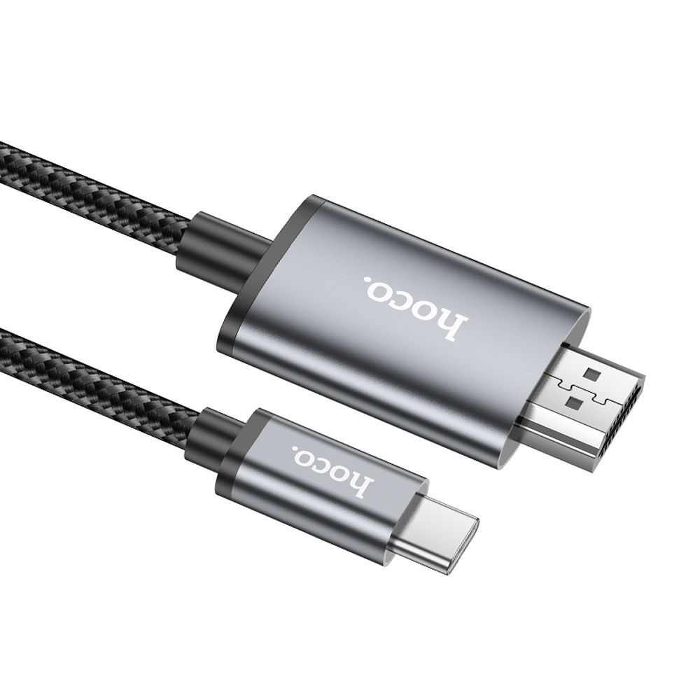 Audio i Video kabl USB-C - HDMI HOCO UA27, 2m, Sivi