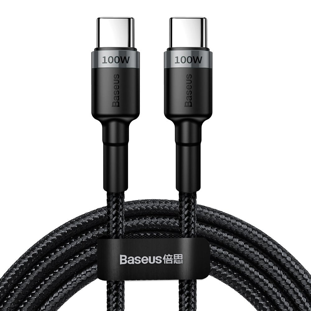 USB-C - USB-C kabl za prenos podataka i punjenje Baseus Cafule, 100W, 2m, Siva CATKLF-ALG1