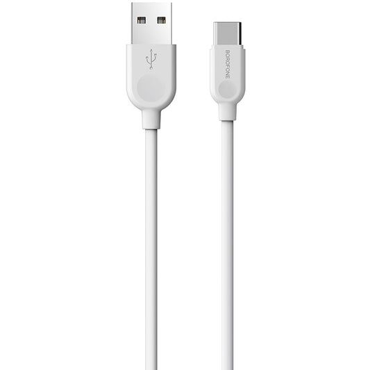 Kabl za Prenos Podataka i Punjenje USB-A - USB-C Borofone BX14 LinkJet, 18W, 1m, Beli