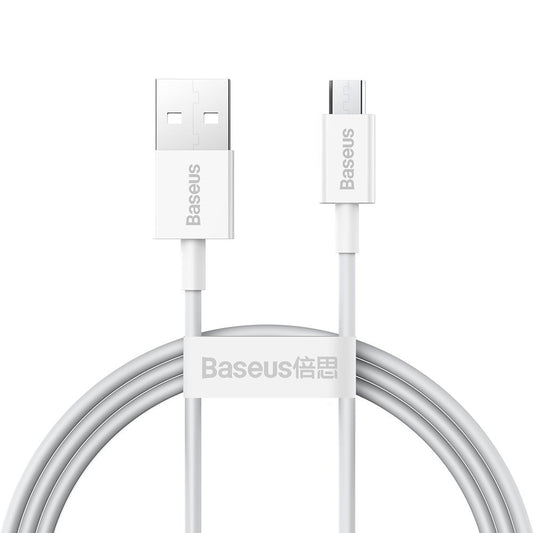 Kabl za Prenos Podataka i Punjenje USB-A - microUSB Baseus Superior Series, 18W, 1m, Beli CAMYS-02