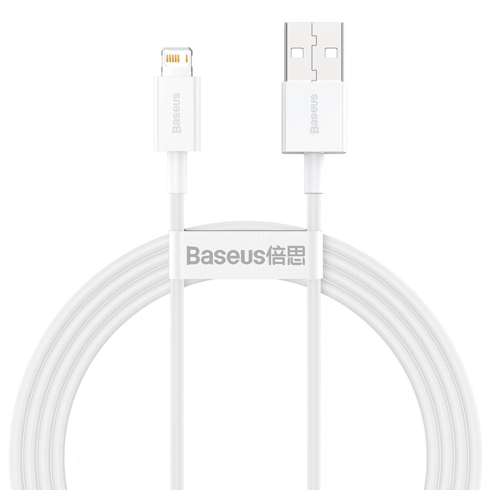 Kabl za prenos podataka i punjenje USB-A - Lightning Baseus Superior Series, 20W, 1.5m, Beli CALYS-B02