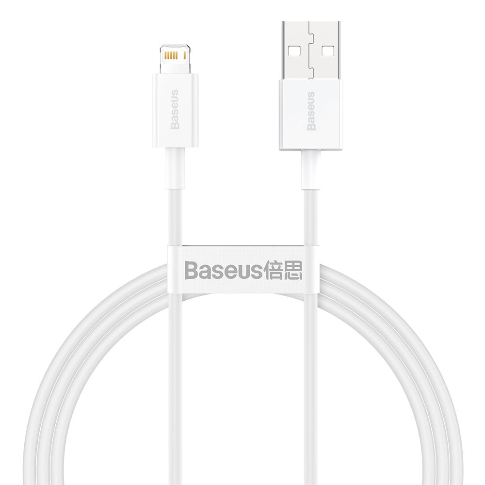 Kabl za Prenos Podataka i Punjenje USB-A - Lightning Baseus Superior Series, 20W, 1m, Beli CALYS-A02