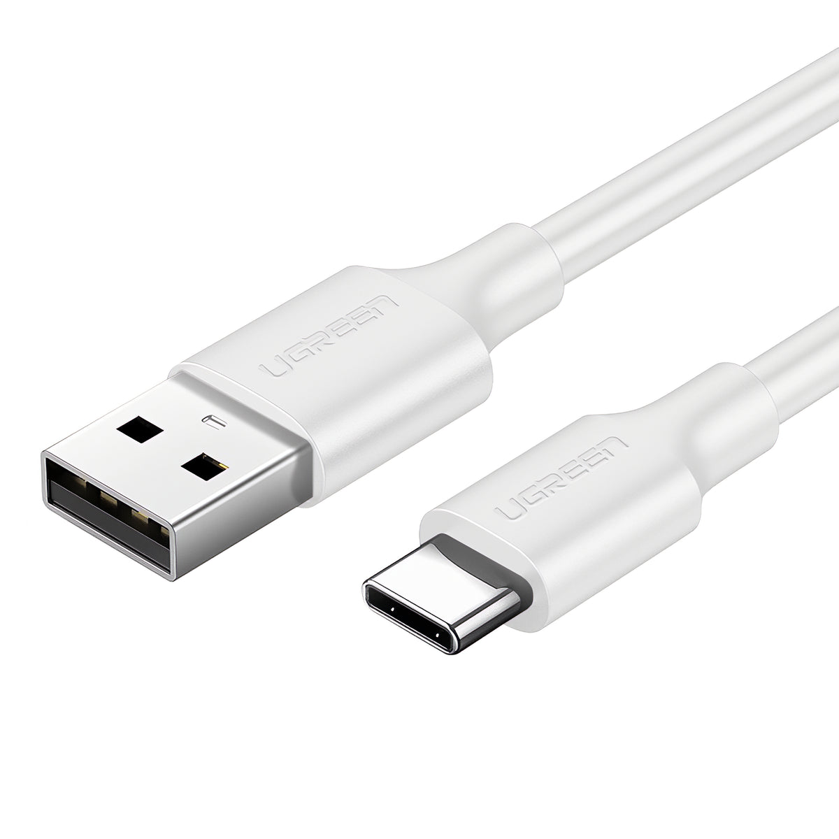 Kabl za podatke i punjenje USB-A - USB-C UGREEN US287, 18W, 2m, Beli