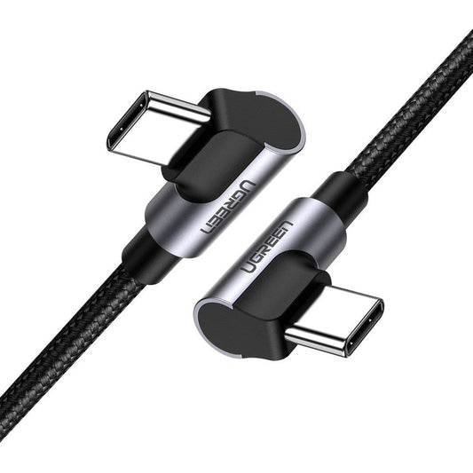 Kabl za Prenos Podataka i Punjenje USB-C - USB-C UGREEN US323 Angled, 60W, 1m, Crni