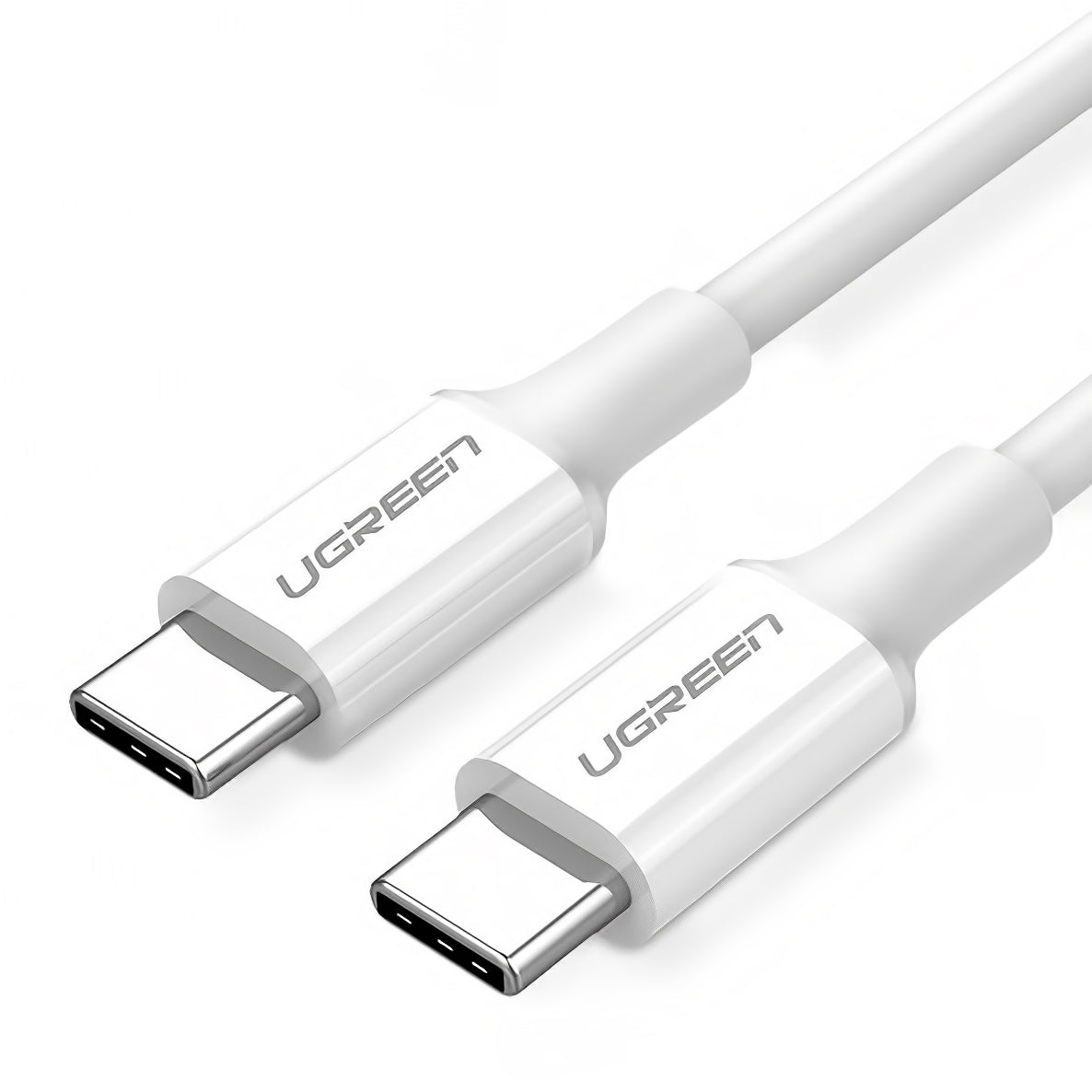 Kabl za Prenos Podataka i Punjenje USB-C - USB-C UGREEN US264, 60W, 1m, Beli