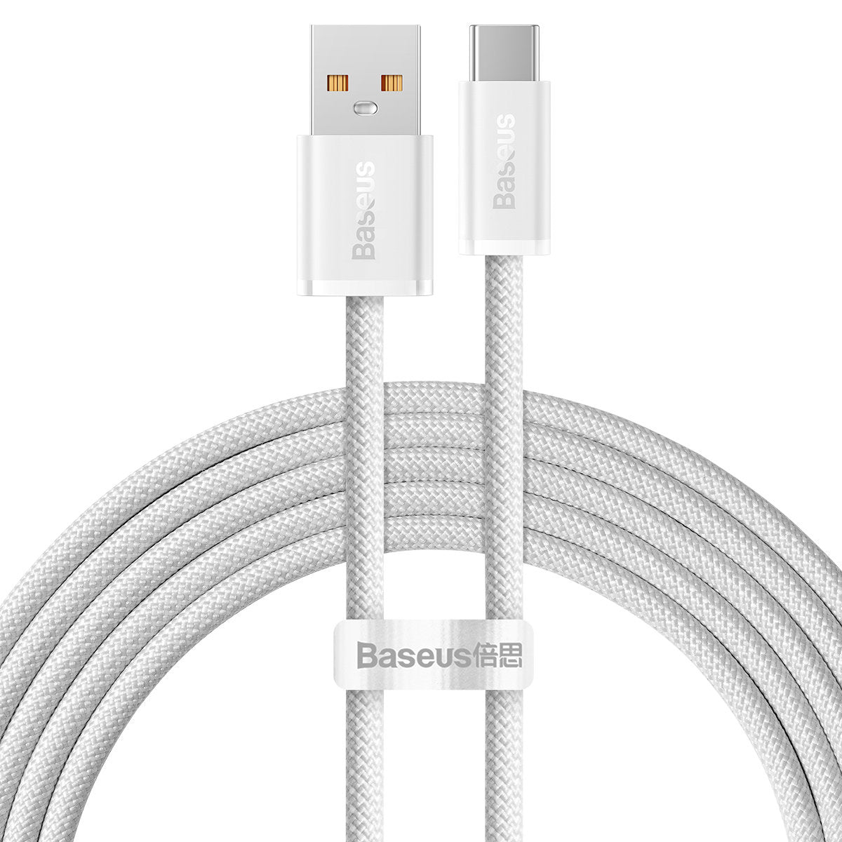 Kabl za Prenos Podataka i Punjenje USB-A - USB-C Baseus Dynamic Series, 100W, 2m, Beli CALD000702