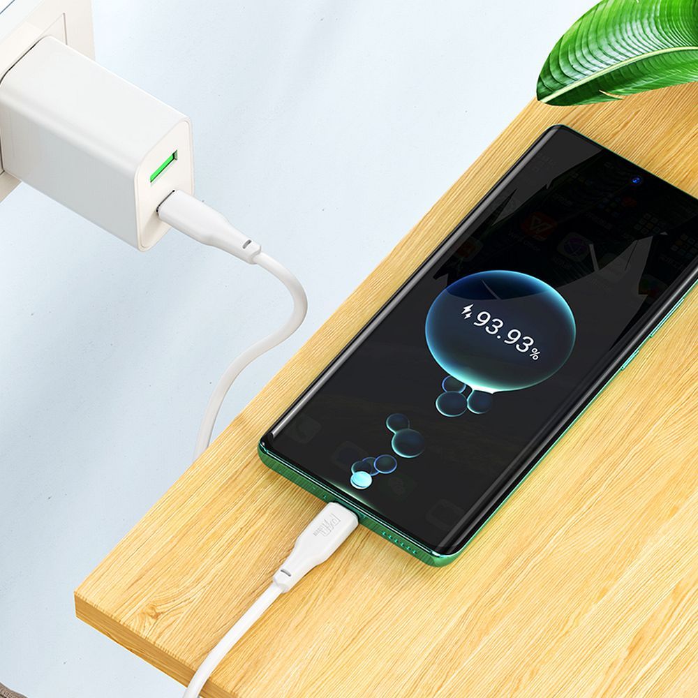 Kabl za Prenos Podataka i Punjenje USB-C - USB-C HOCO X93, 100W, 1m, Beli