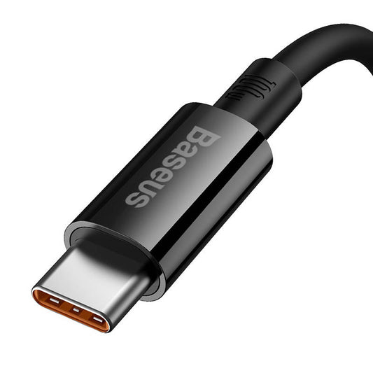 Kabl za Prenos Podataka i Punjenje USB-A - USB-C Baseus Superior Series, 100W, 1m, Crni