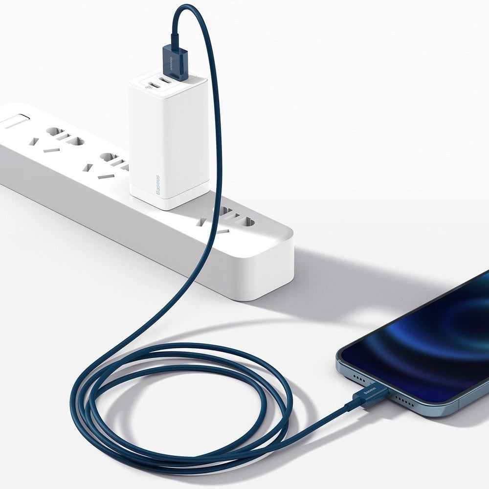 Kabl za Prenos Podataka i Punjenje USB-A - Lightning Baseus Superior Series, 20W, 1m, Plavi CALYS-A03