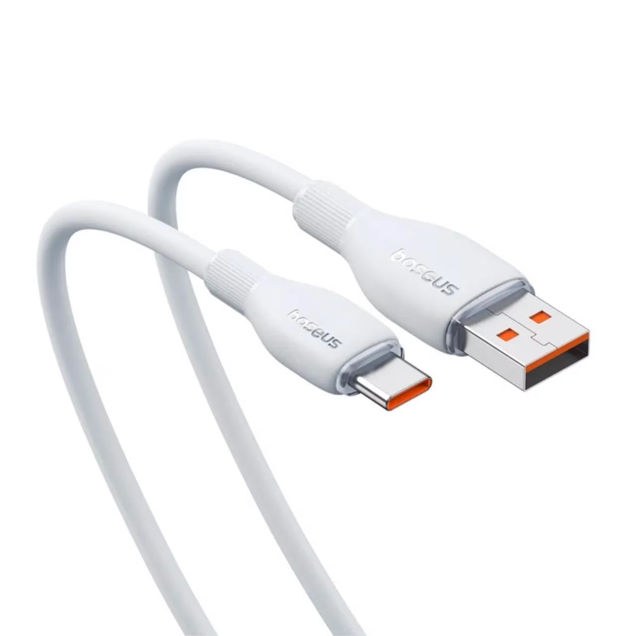 Kabl za podatke i punjenje USB-A - USB-C Baseus Pudding, 100W, 1.2m, Bela