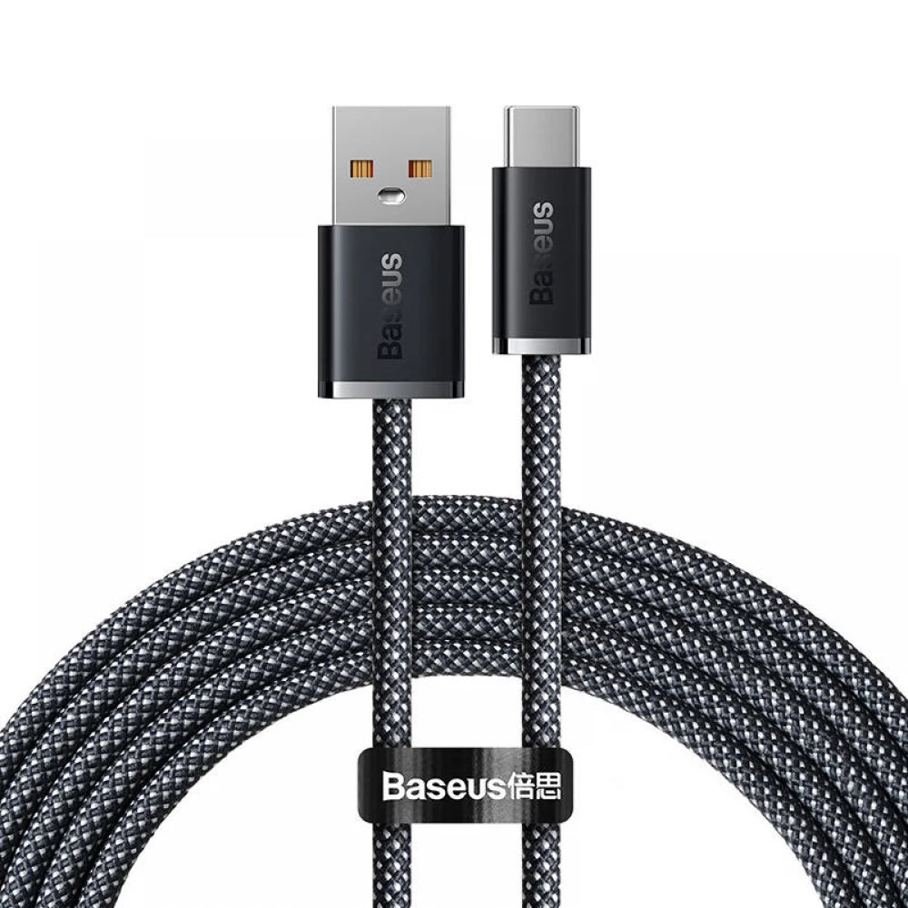 Kabl za Prenos Podataka i Punjenje USB-A - USB-C Baseus Dynamic Series, 100W, 2m, Sivi CALD000716