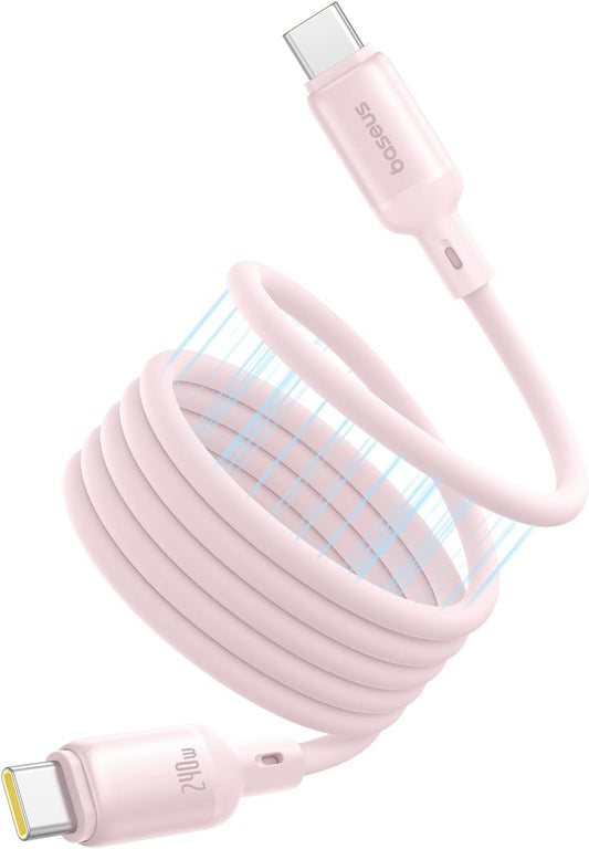 Kabl za podatke i punjenje USB-C - USB-C Baseus PicoGo, 240W, 1m, Roze P10376800411-00