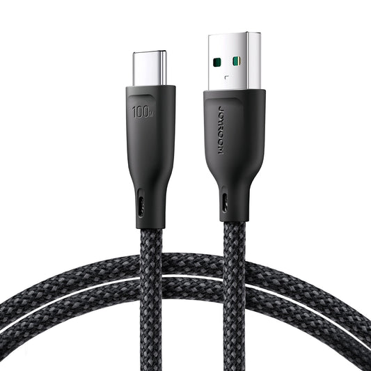 Kabl za podatke i punjenje USB-A - USB-C Joyroom Multi-Color S-A34, 100W, 1m, Crni