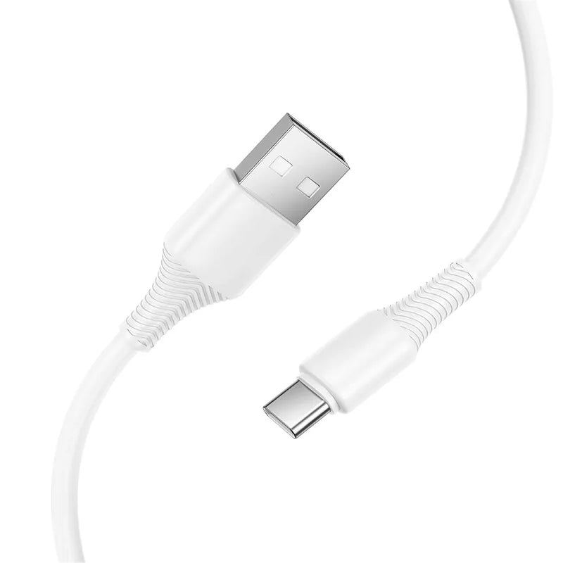 Kabl za podatke i punjenje USB-A - USB-C HOCO X120, 60W, 1m, Bel