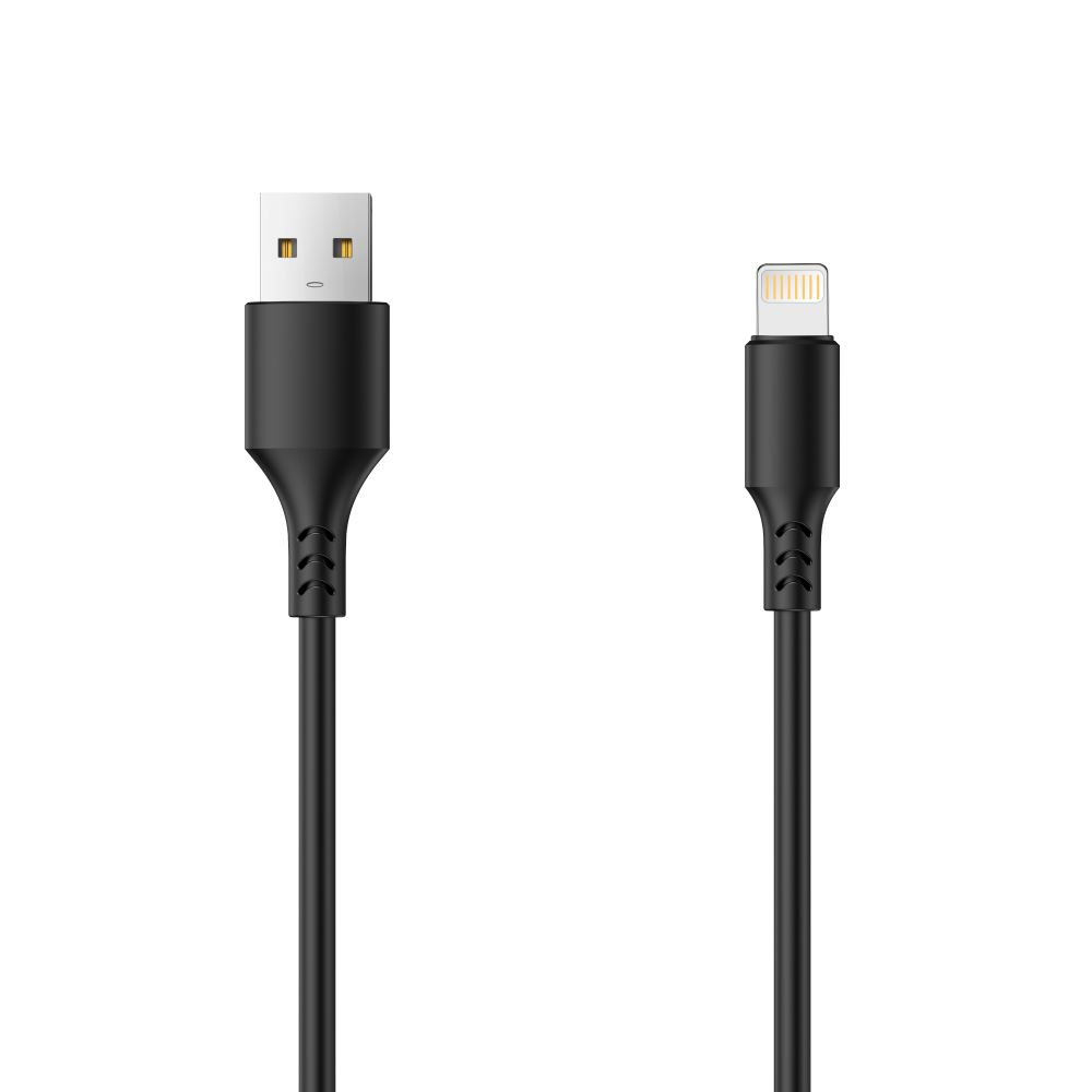 Kabl za podatke i punjenje USB-A - Lightning Setty, 18W, 1m, Crni