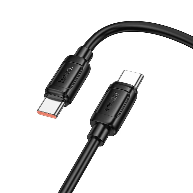 Kabl za podatke i punjenje USB-C - USB-C HOCO X115, 240W, 1m, Crni