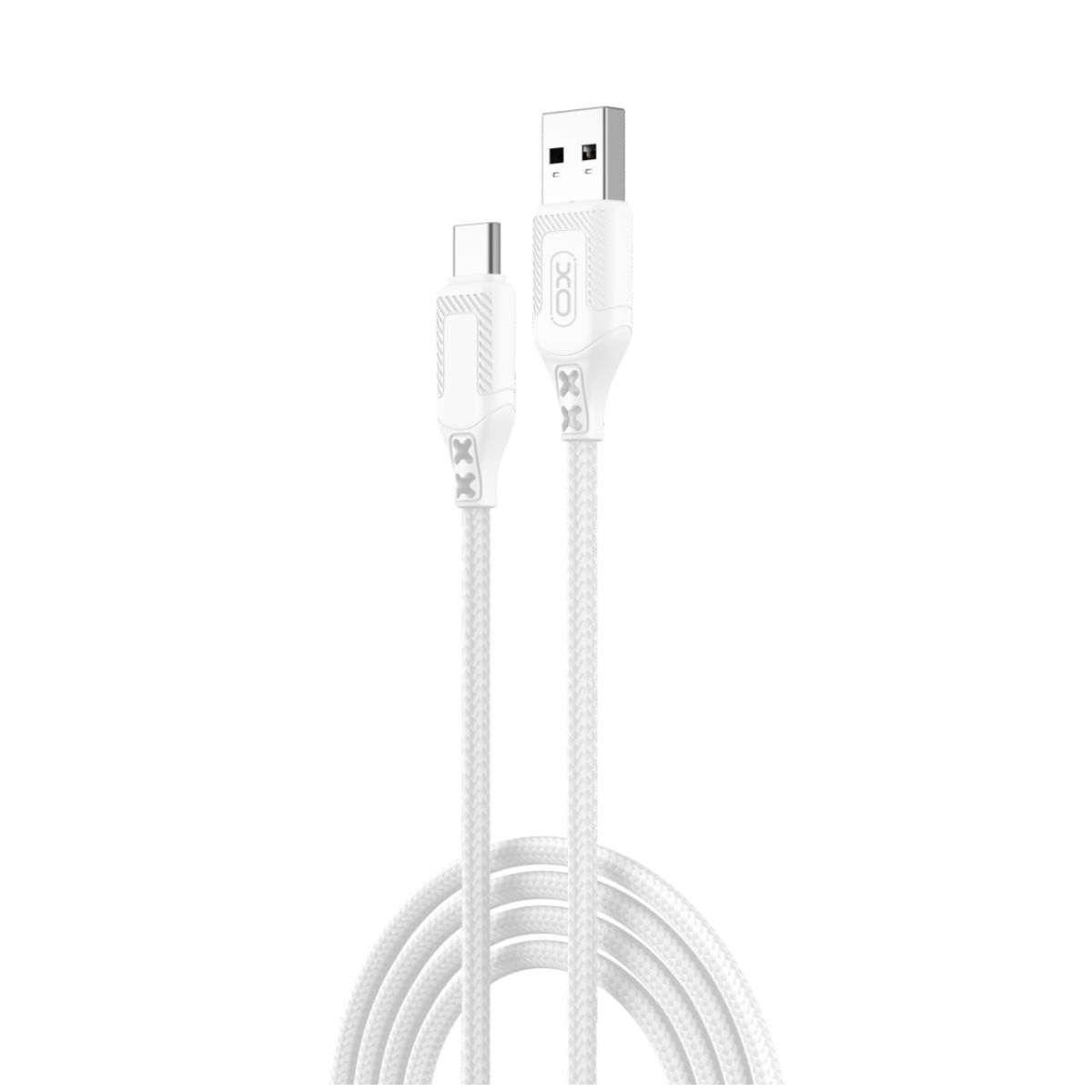 Kabl za podatke i punjenje USB-A - USB-C XO Design NB235, 18W, 1m, Bela