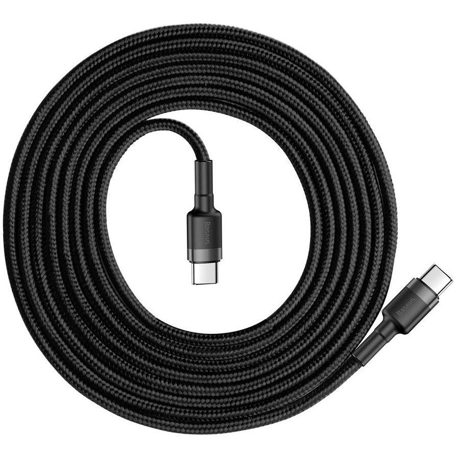 Kabl za Prenos Podataka i Punjenje USB-C - USB-C Baseus Cafule, 60W, 2m, Crni CATKLF-HG1