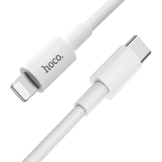 Kabl za podatke i punjenje USB-C - Lightning HOCO X56, 20W, 1m, Bela