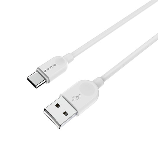 Kabl za Prenos Podataka i Punjenje USB-A - USB-C Borofone BX14 LinkJet, 18W, 1m, Beli