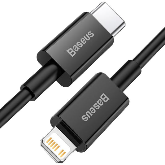 Kabl za Prenos Podataka i Punjenje USB-C - Lightning Baseus Superior Series, 20W, 1m, Crni CATLYS-A01