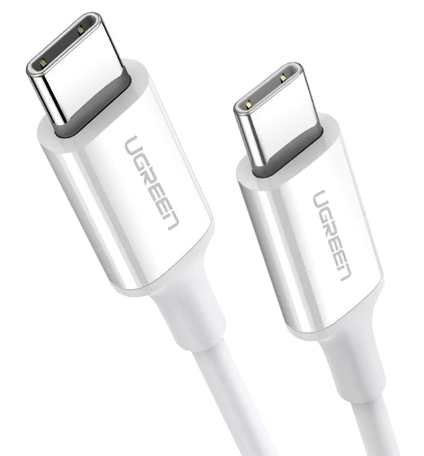 Kabl za Prenos Podataka i Punjenje USB-C - USB-C UGREEN US264, 60W, 1m, Beli