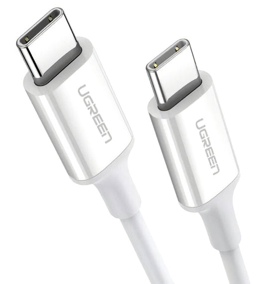 Kabl za Prenos Podataka i Punjenje USB-C - USB-C UGREEN US264, 60W, 1m, Beli