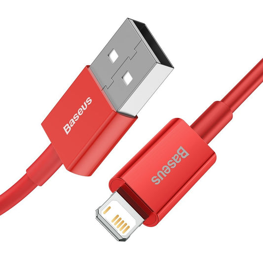 Kabl za Prenos Podataka i Punjenje USB-A - Lightning Baseus Superior Series, 20W, 1m, Crveni CALYS-A09