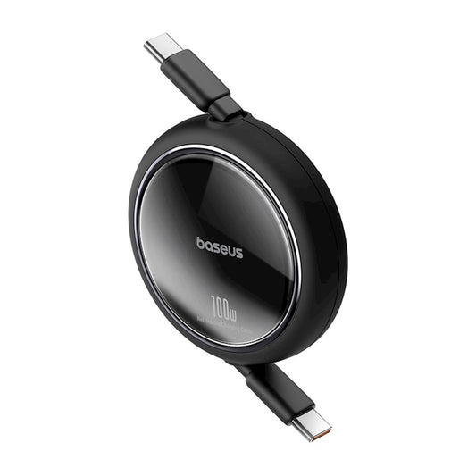 Kabl za Prenos Podataka i Punjenje USB-C - USB-C Baseus Free2Draw Mini Povlačni, 100W, 1m, Crni P10364500111-00