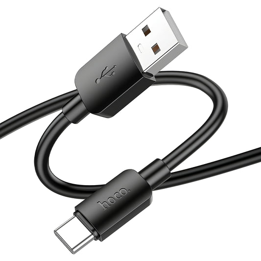 Kabl za prenos podataka i punjenje USB-A - USB-C HOCO X96, 27W, 0.25m, Crni
