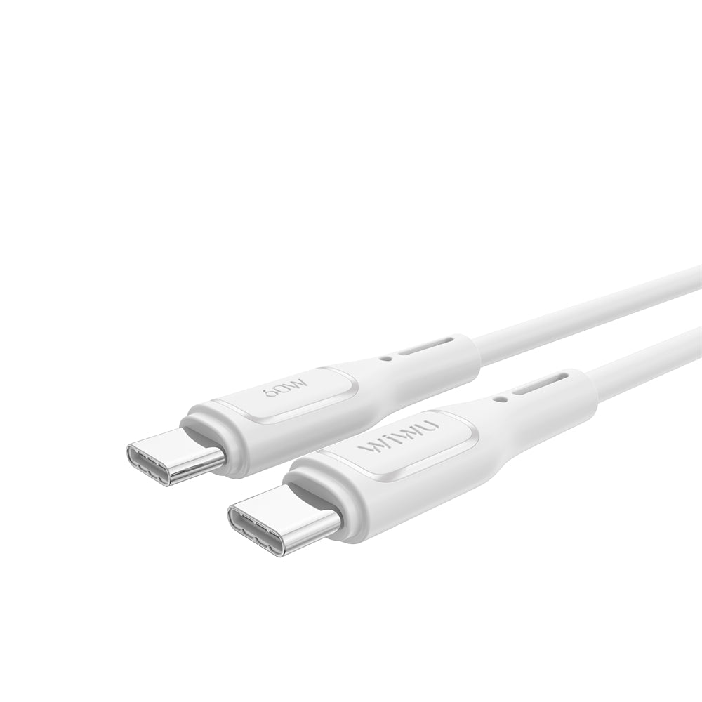 Kabl za Prenos Podataka i Punjenje USB-C - USB-C WiWu Wi-C043E Starlink, 60W, 1m, Beli