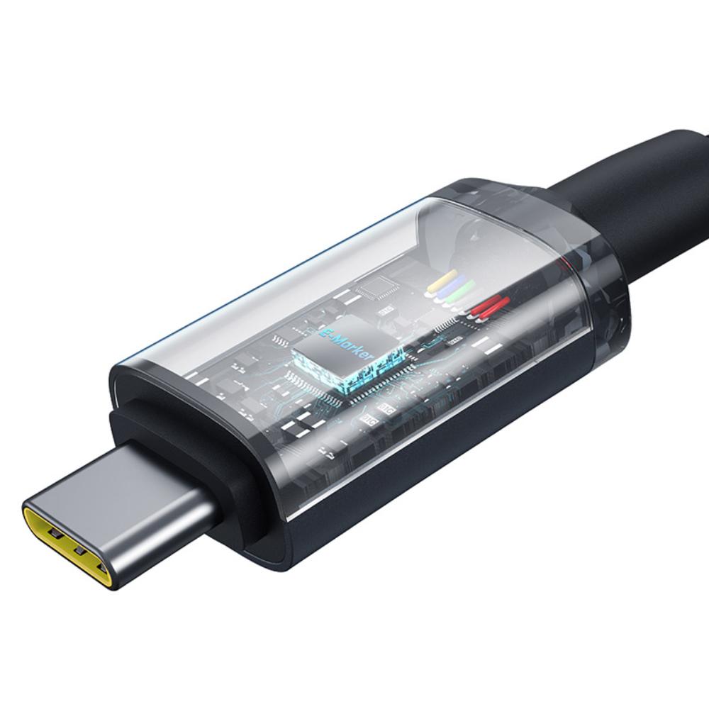 Kabl za podatke i punjenje USB-C - USB-C Baseus Crystal Shine Series, 100W, 1.5m, Crni P10318204111-00