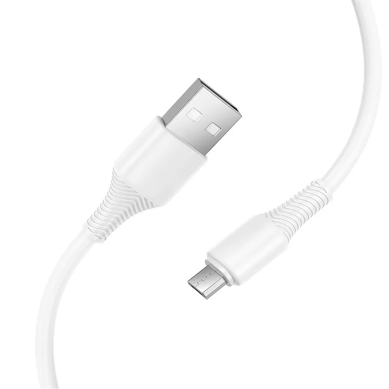 Kabl za podatke i punjenje USB-A - microUSB HOCO X120, 18W, 1m, Bela