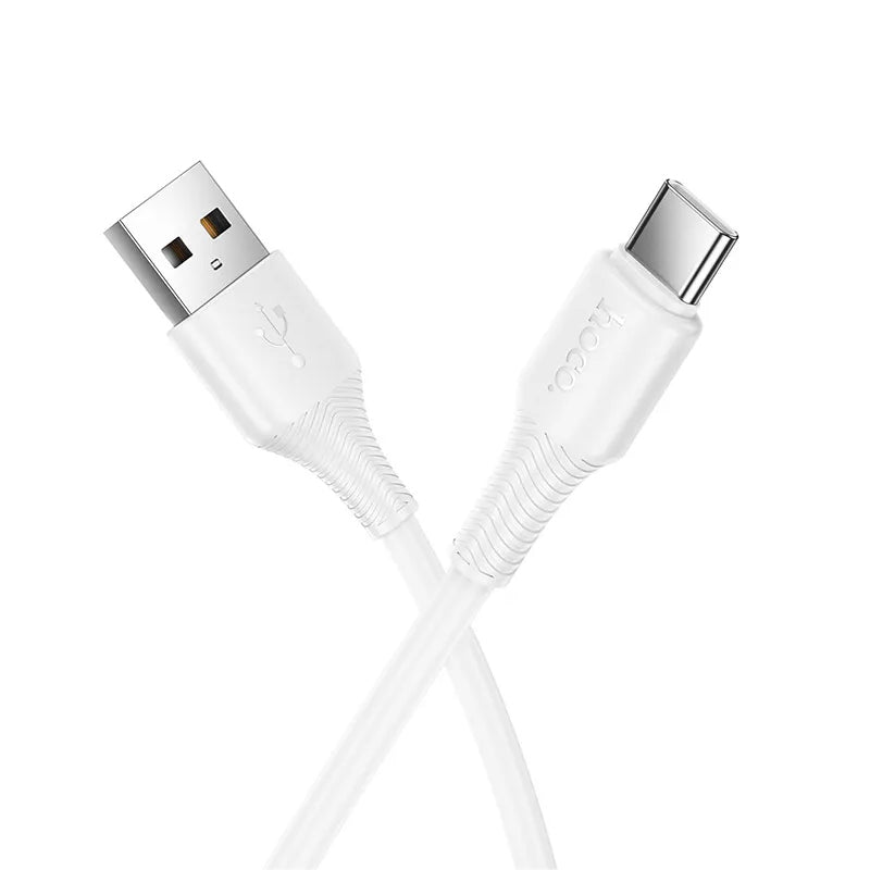 Kabl za podatke i punjenje USB-A - USB-C HOCO X120, 60W, 1m, Bel