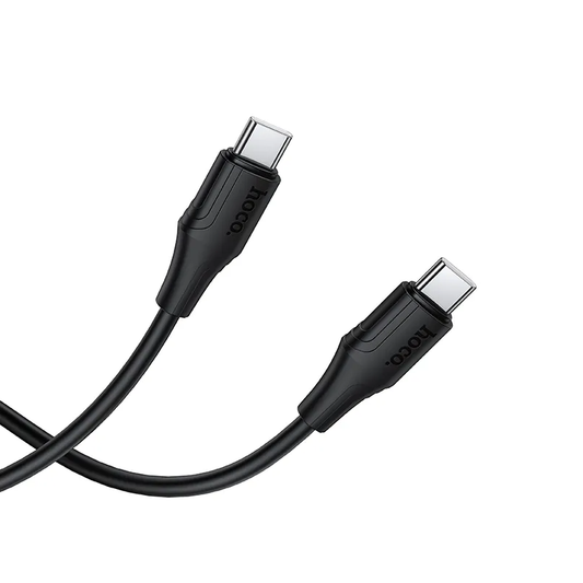 Kabl za prenos podataka i punjenje USB-C - USB-C HOCO X124, 60W, 1m, Crni