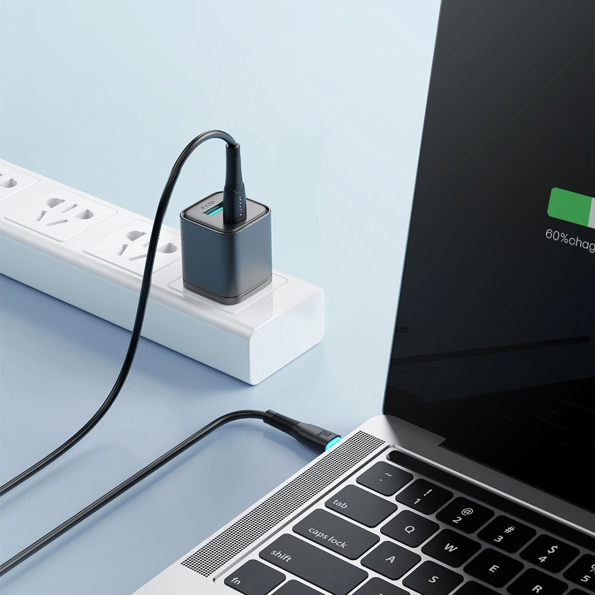 Kabl za podatke i punjenje USB-C - USB-C Joyroom S-A32, 60W, 1m, Crni