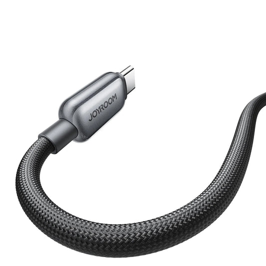 Kabl za prenos podataka i punjenje USB-C - USB-C Joyroom S-A55 StarFlight Display, 100W, 1.2m, Crni