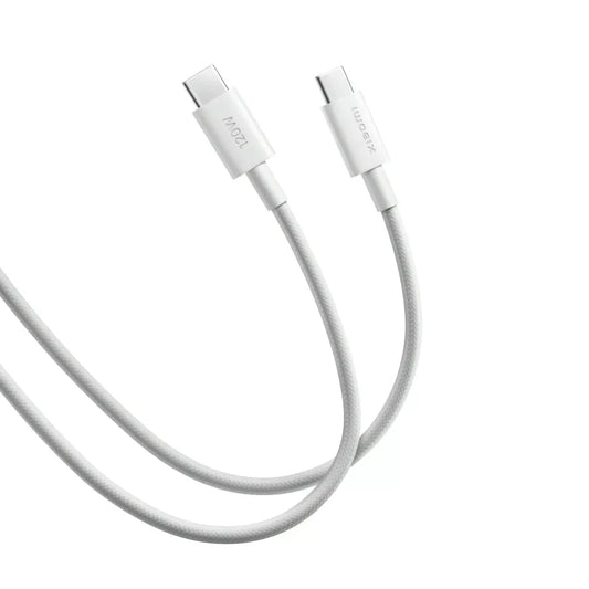 Kabl za Prenos Podataka i Punjenje USB-C - USB-C Xiaomi, 120W, 1m, Beli BHR087KGL